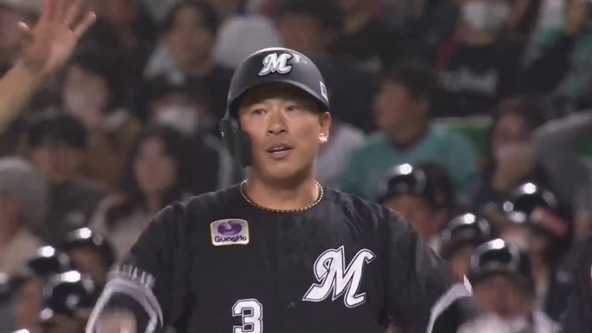 18年目の大ベテランが1点を争う試合で値千金の一打！💪 千葉ロッテ代打 #角中勝也 選手のタイムリーヒットで勝ち越しに成功！🔥 #chibalotte 👇ライブ配信こちら！