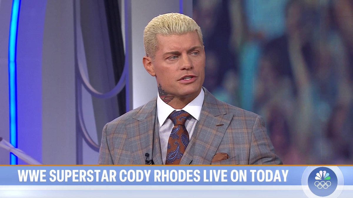WWE superstar Cody Rhodes Cody Rhodes speaks to Craig Melvin, Al Roker, @sheinellejones and @dylandreyernbc all about @wwe #WrestleMania 40 and shares a message to Dwayne “The Rock” Johnson, who recently brought Rhodes’ mother into the pre-match smack talk.