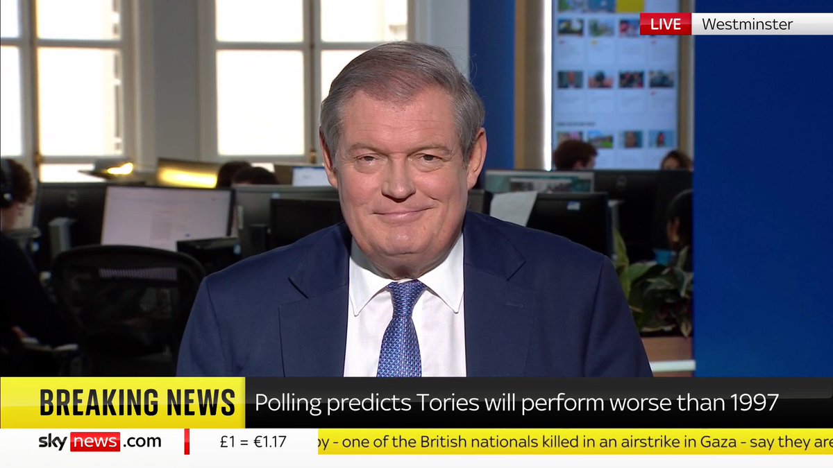 BREAKING: Labour forecast to win landslide of over 400 seats, with YouGov poll predicting Tory wipeout at election Our Chief Political Correspondent Jon Craig has more ⬇️ 🔗 📺 Sky 501, Virgin 602, Freeview 233 and YouTube