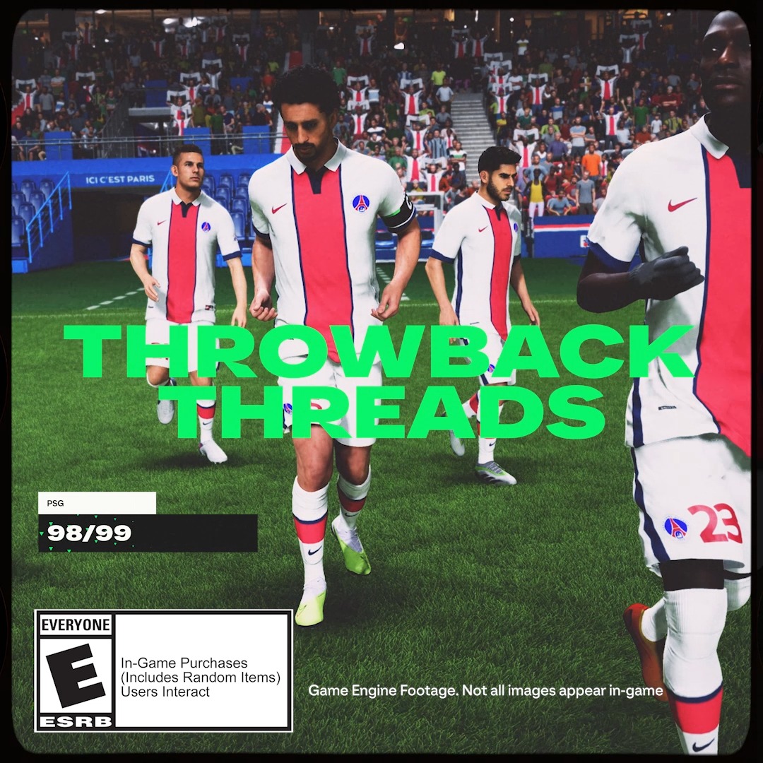 Return to the past in #FC24 with 18 retro kits. Find the first 9 in-game now, with a second drop on April 5.