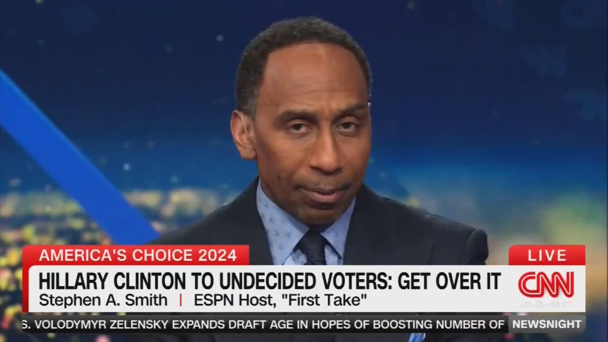 “How did that work out for her in 2016?” — Stephen A. Smith slams Hillary Clinton for saying voters upset about a Trump-Biden rematch should “get over yourself”
