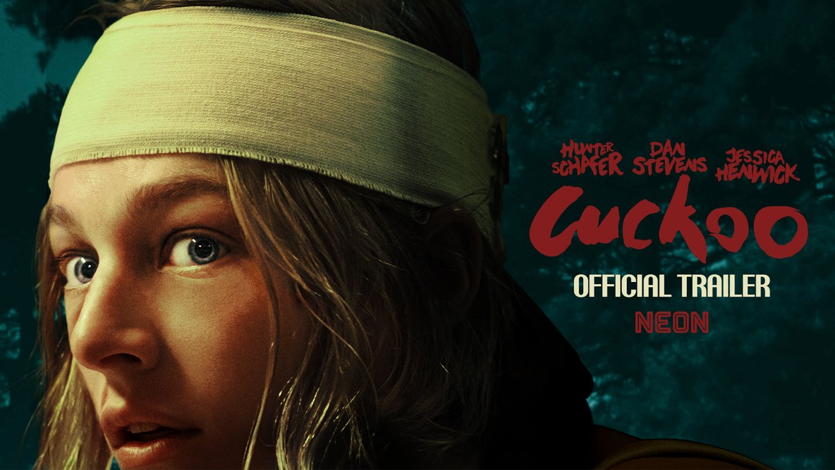 First trailer for ‘CUCKOO’, starring Hunter Schafer, Dan Stevens and Jessica Henwick. In theaters on August 9.