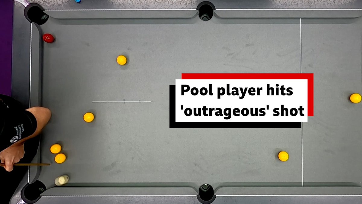 A pool player from Hull has hit what some are calling the "shot of the century" in a recent game.