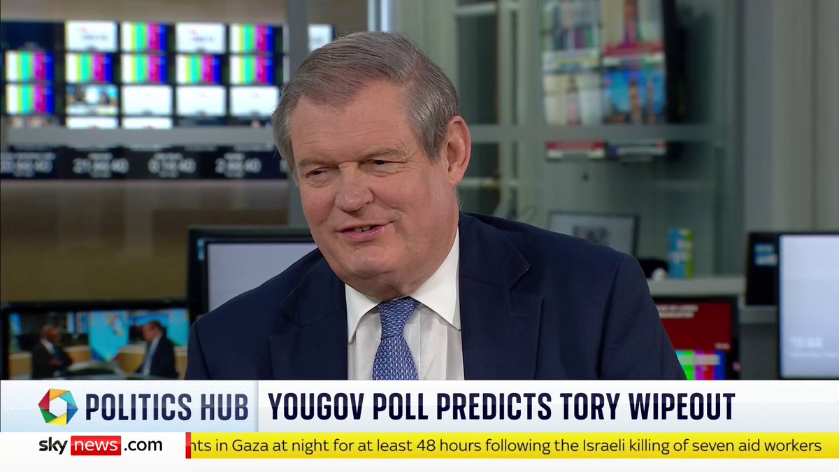Labour could be swept into power with a landslide of more than 400 seats at the next general election, according to the latest YouGov mega poll. Our Chief Political Correspondent Jon Craig tells Trevor Phillips more ⬇️ #PoliticsHub 📺 Sky 501