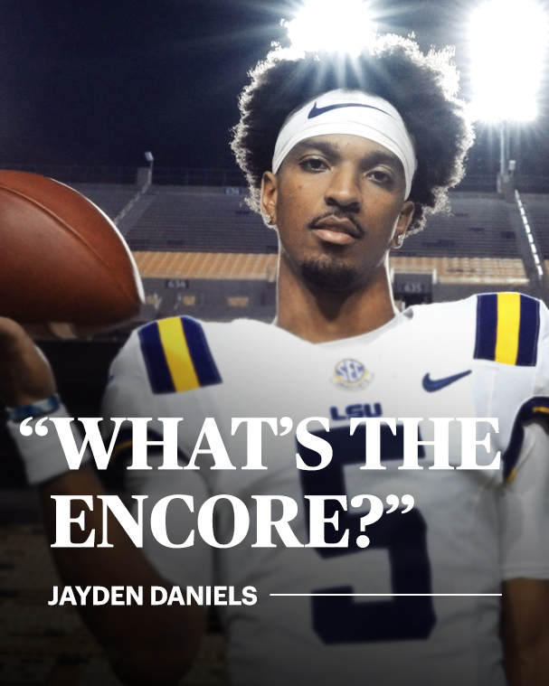 “It’s that dog and competitive edge in me, people don’t really get to see that because of who I am as a person. I’m more reserved.” Once Jayden Daniels gets locked in, nothing can stop him.