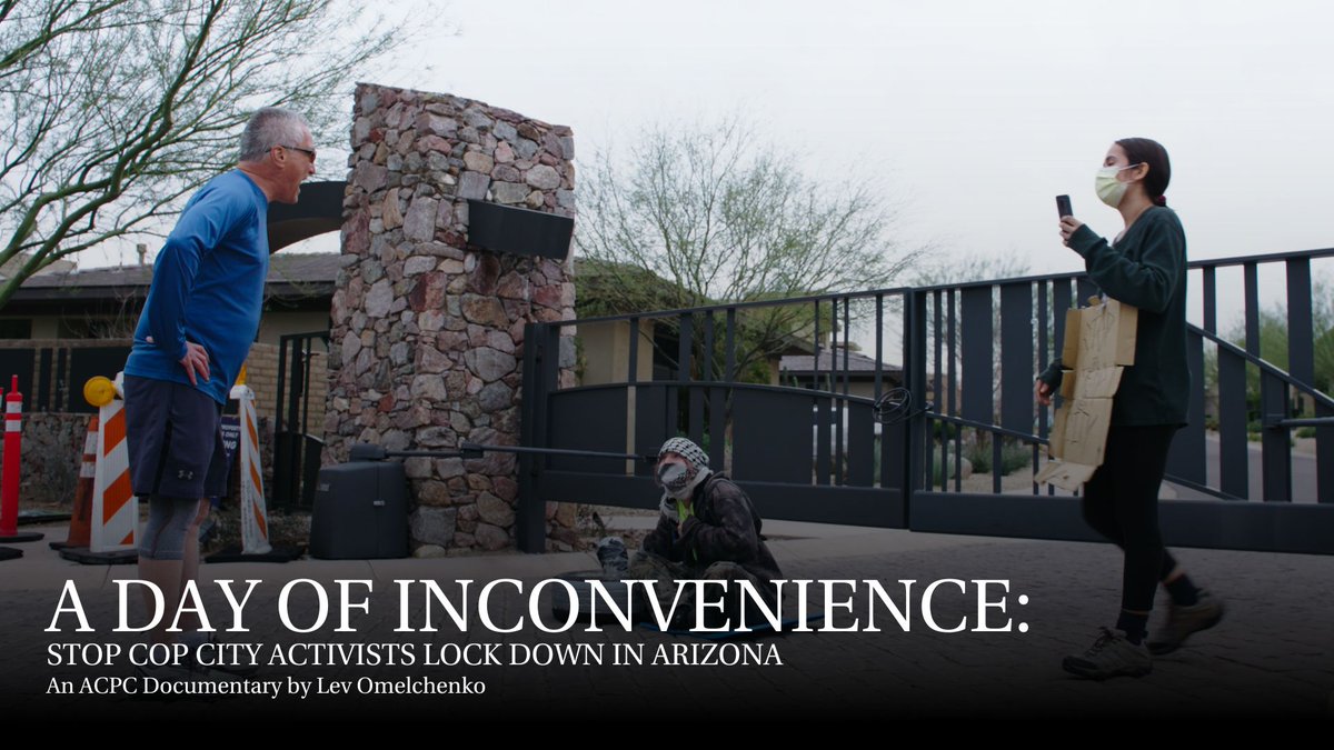 On Feb. 26 during a Stop Cop City summit in Arizona, a group of activists locked down two entrances to a gated community in Maricopa County. I'm so excited to share this brilliant short documentary about that action: 'A Day of Inconvenience' by Lev Omelchenko