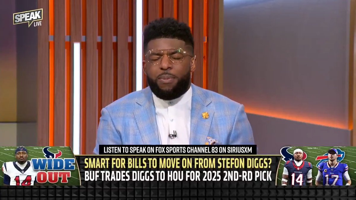 .Emmanuel Acho explains why trading Stefon Diggs was a smart move by the Bills.