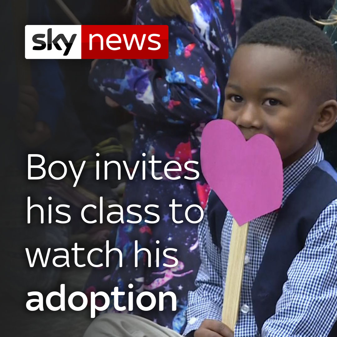 Fascinating Kindergartens, parents, teachers &amp; staff celebrated the adoption of 5 y/o Michael Clark Everyone - including the judge - cried as classmates celebrated by bursting into applause and waving homemade red paper hearts on sticks