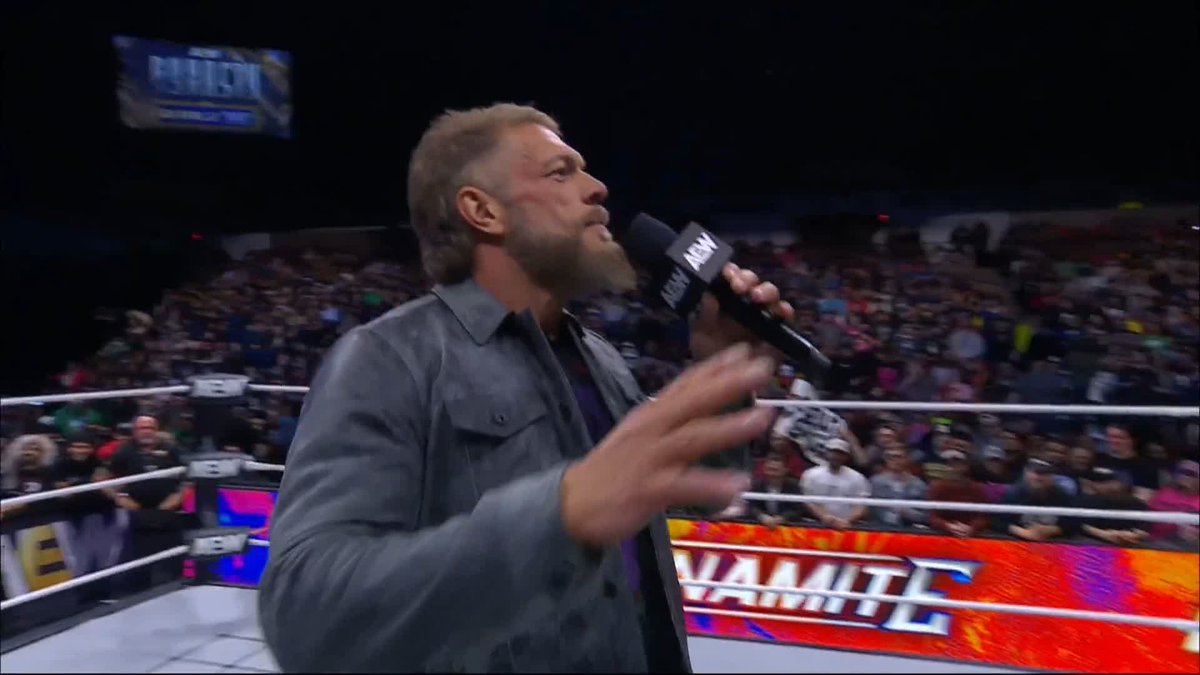 “Theres been a lot of negative BS that has been spewed this week, there has. Screw that. I wanna talk about the positives — AEW makes pro-wrestling more fun, better &amp; AEW is where the best wrestle.” — Adam Copeland #AEWDynamite