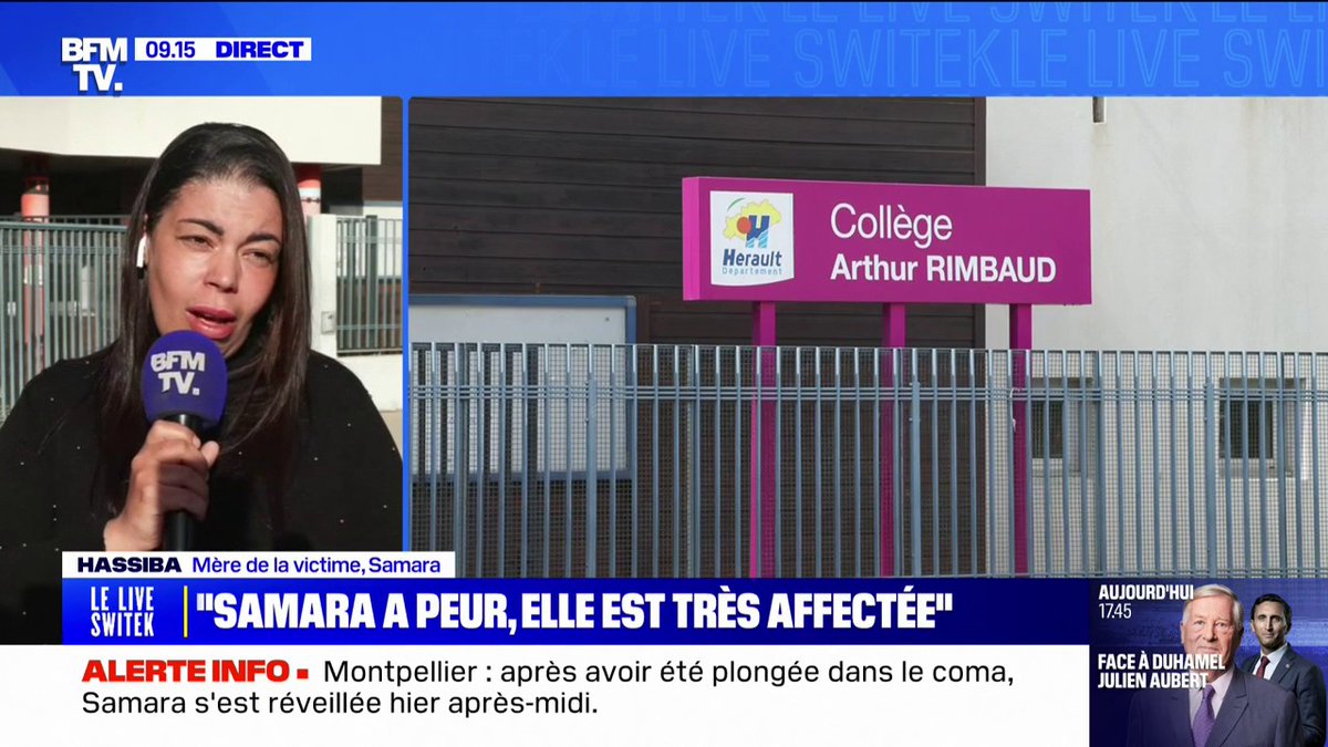 🗨 "On l'a traitée de mécréante" La mère de la collégienne agressée à Montpellier témoigne sur BFM