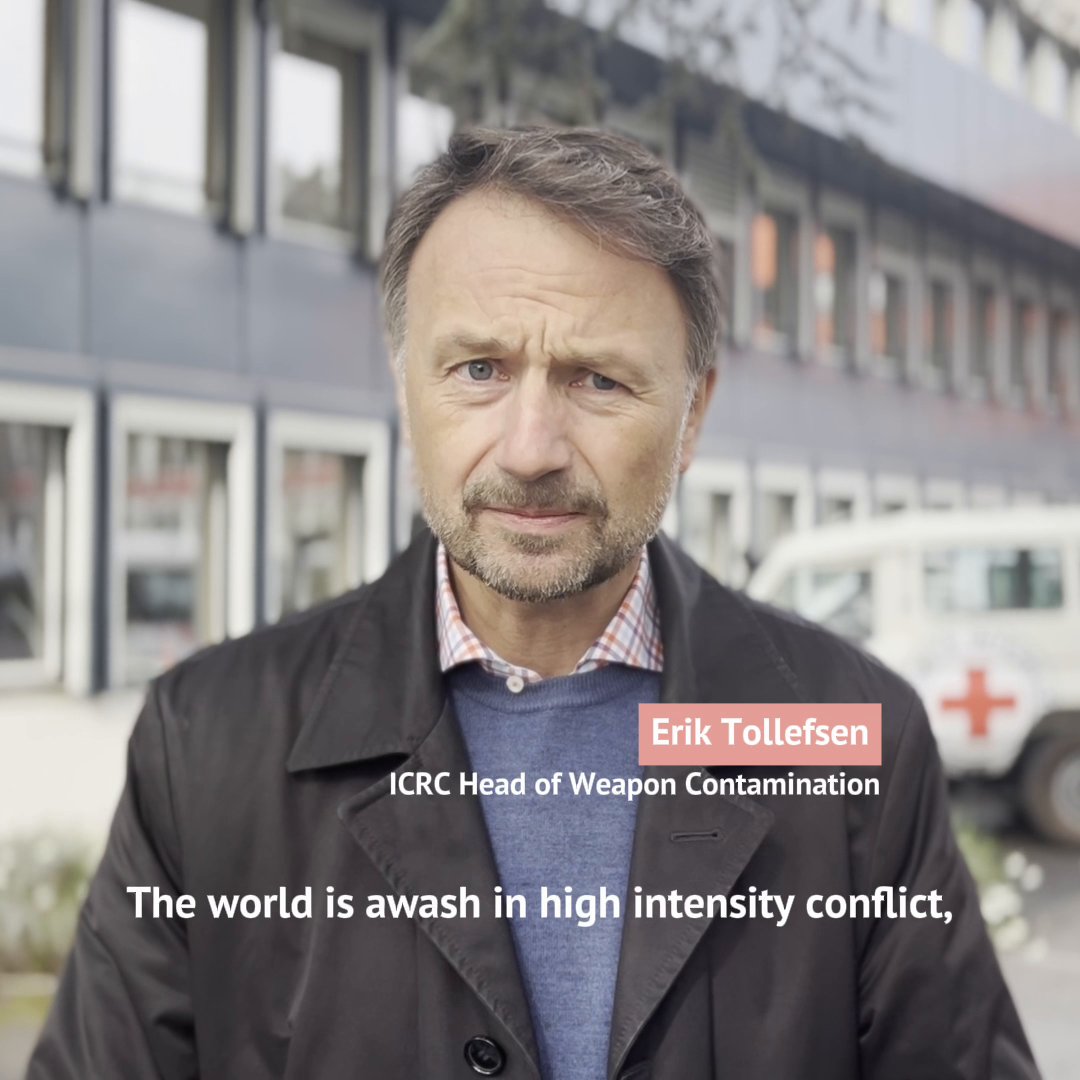 In the Int. Day for Mine Awareness and Assistance in Mine Action, we remind that unexploded ordnances are a serious threat in conflict-affected areas, such as Afghanistan, Colombia, Gaza, Sudan &amp; Ukraine, among others. Erik Tollefsen, head of our Weapon Contamination unit 👇🏽