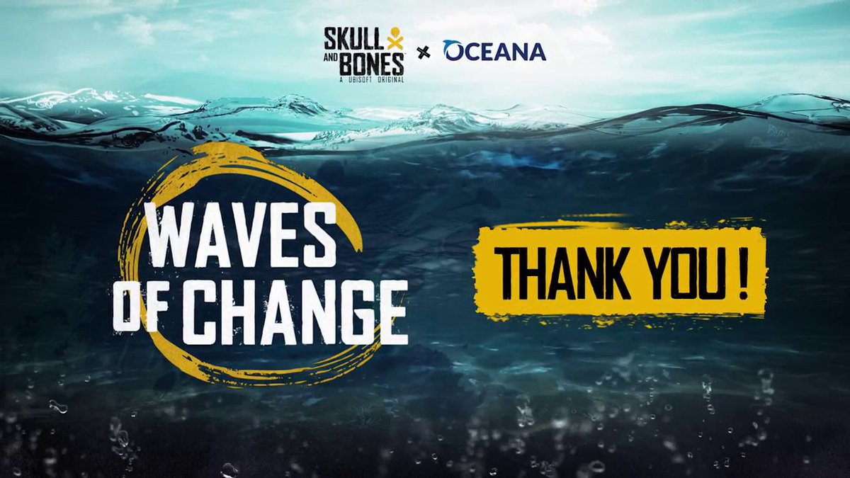 After witnessing Skull and Bones players’ dedication to raising funds for Oceana's campaigns through Waves of Change, Ubisoft decided to boost its support and donate 300.000€! Hats off to everyone who played a part and to working together for ocean conservation 🤝