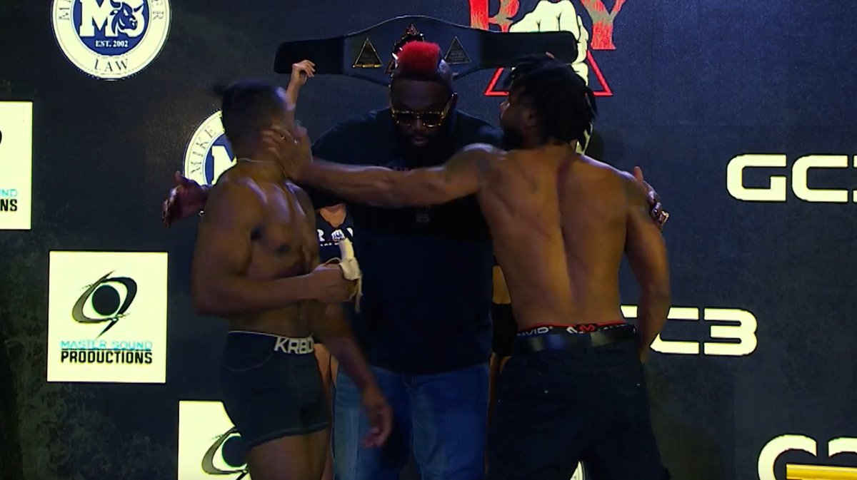 Dada 5000 had to step in and separate Cub Hawkins and Ryan Jett at the BYB 25 weigh-ins in Tampa 👀
