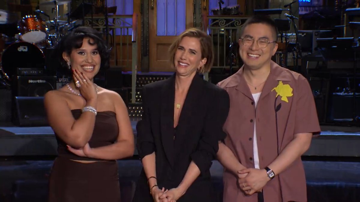 Kristen Wiig joins the Five-Timers Club this Saturday!!! with music from RAYE!!!