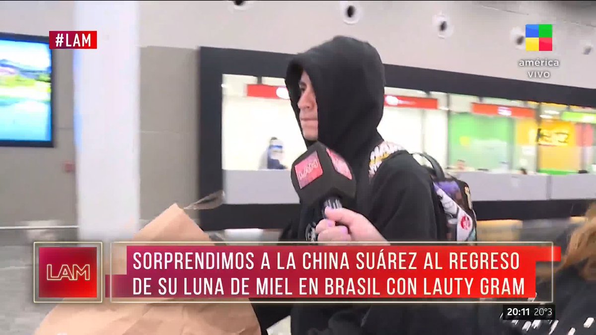 La China y LautyGram en Ezeiza #LAM