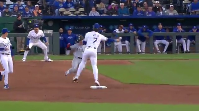 This is an insane play for a shortstop to make