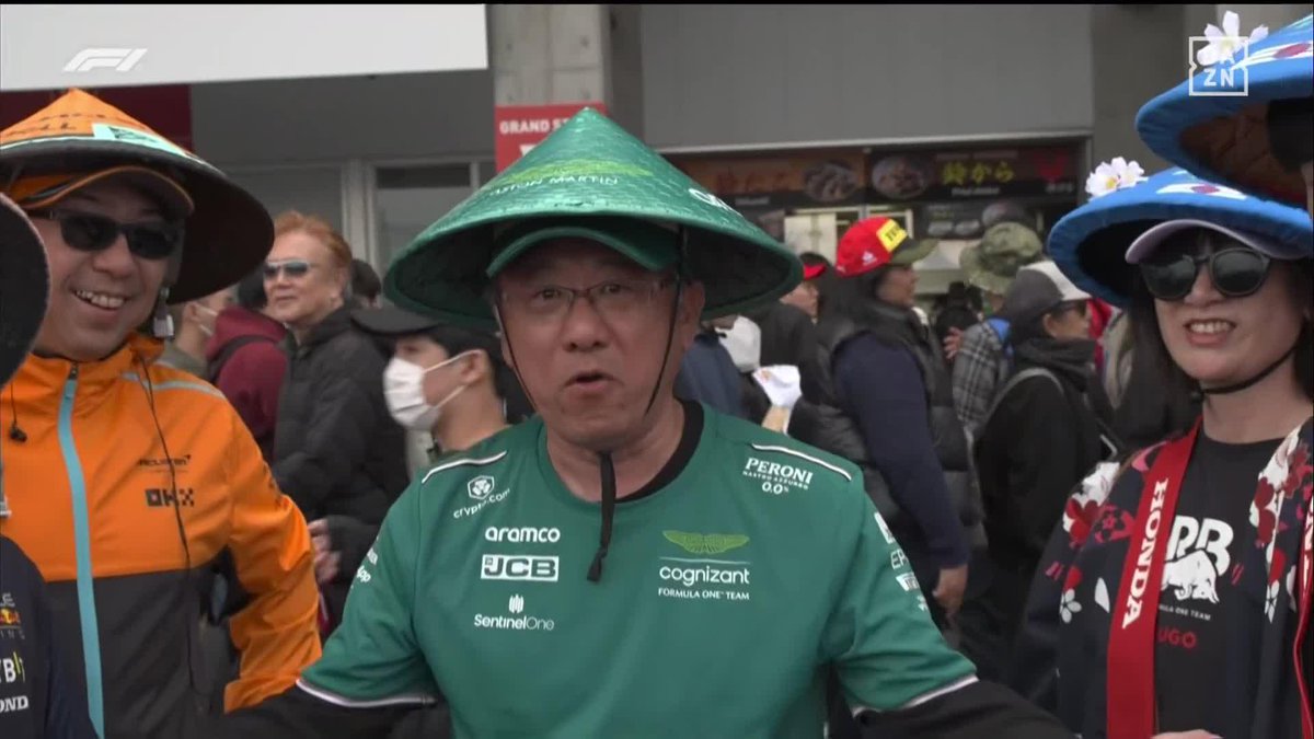 La alonsomanía es internacional 😂💚 #JaponDAZNF1 🇯🇵