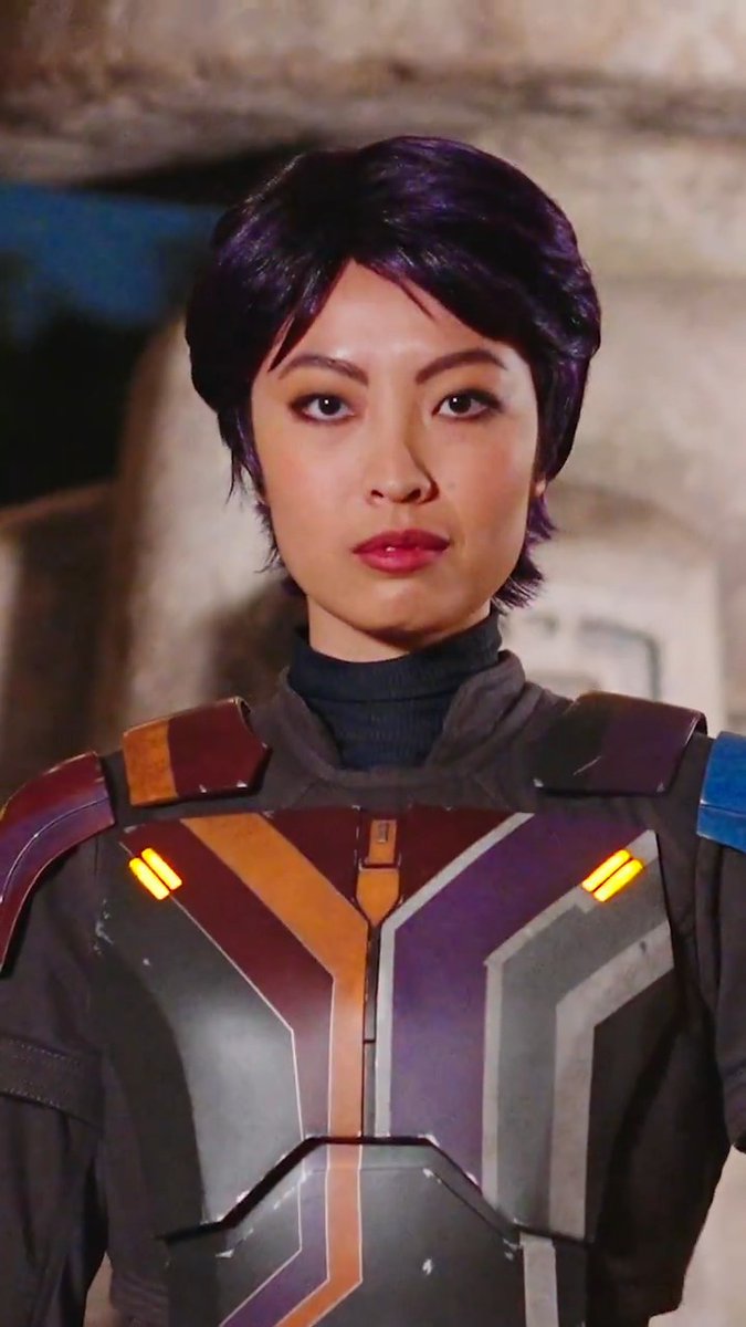 We're ready. Sabine Wren is now appearing for a limited time in Star Wars: Galaxy’s Edge at Disneyland Park. Stream episodes of #Ahsoka streaming on Disney+.