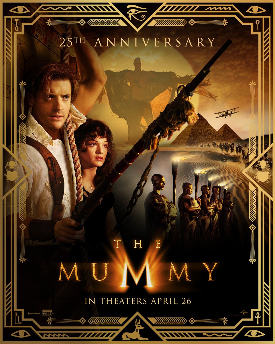 *Screams in mummy* Tickets for the 25th Anniversary of The Mummy are on sale now! In theaters April 26. 🎬 The Mummy (1999)