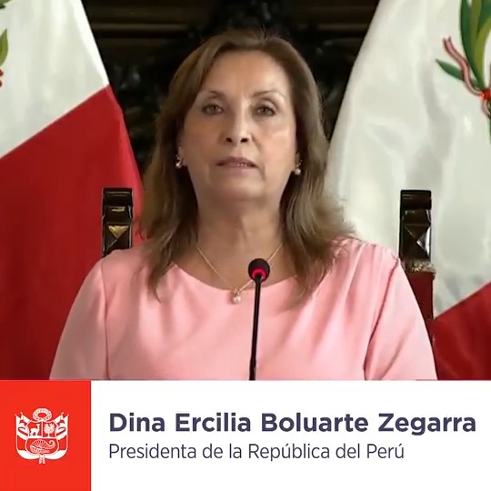 📽️ #Pronunciamiento de la presidenta Dina Boluarte.