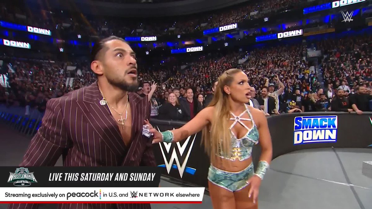 DID THAT REALLY JUST HAPPEN!? 🤯🤯🤯 @EscobarWWE is SHOCKED and he should be... Welcome to The LWO Andrade “El Idolo” The Real Latino Man!! 👏 #SmackDown