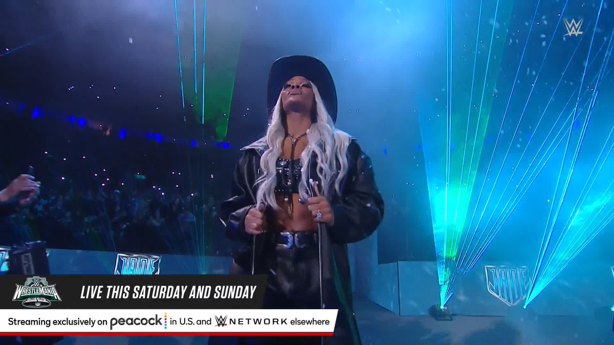 ⚡️ THIS is AURA ⚡️ Jade Cargill has arrived to deliver a message to #DamageCTRL ahead of #WrestleMania #SmackDown