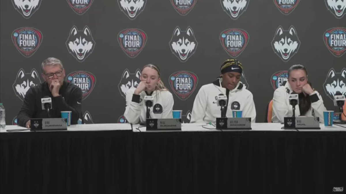"Everybody can make a big deal of that one single play, but not one single play wins a basketball game or loses a basketball game. I feel like there were a lot of mistakes that I made that could've prevented that play from even being that big." - Paige Bueckers