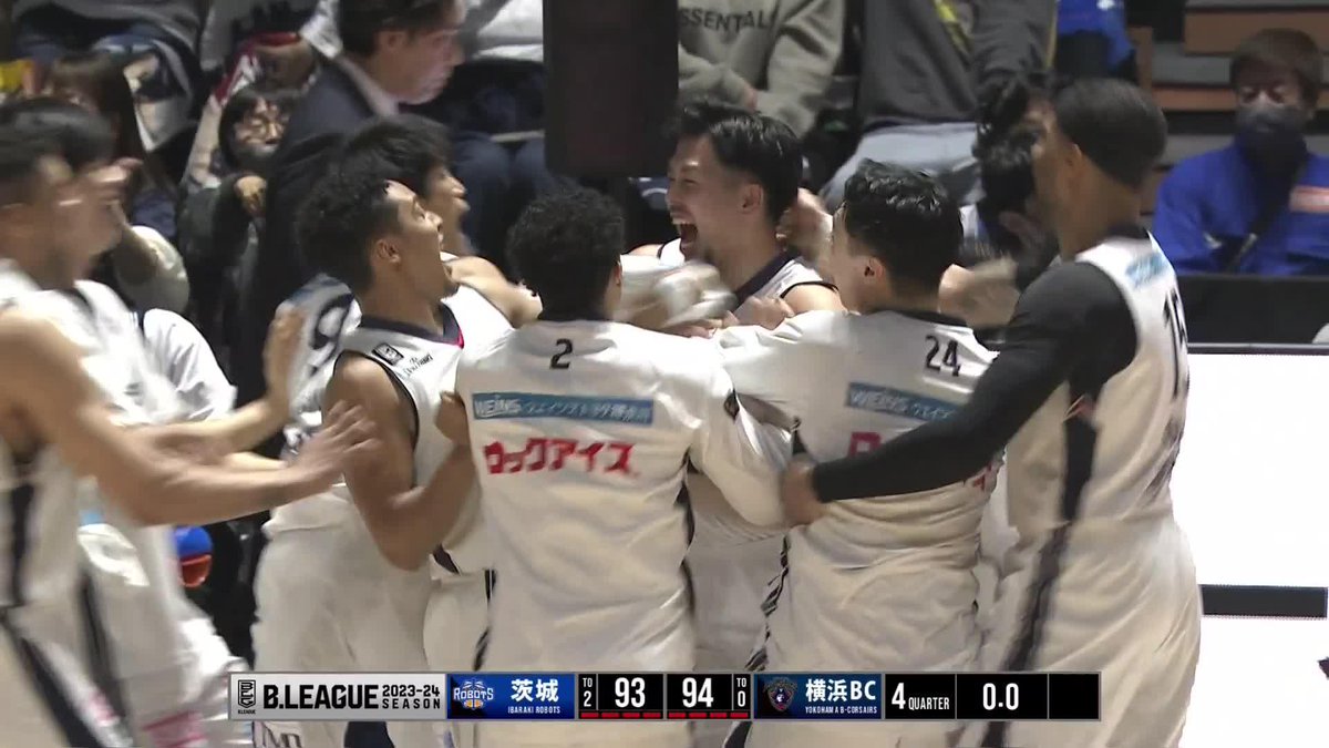 劇的すぎる逆転勝利。 衝撃のラスト13秒をご覧ください。 横浜ビー・コルセアーズ #Bリーグ