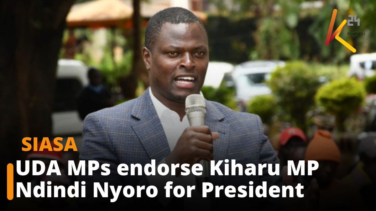 UDA MPs endorse Kiharu MP Ndindi Nyoro for President in 2032
