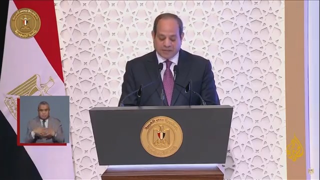 السيسي: #مصر لن تتوانى عن بذل جهود لوقف القتال في قطاع #غزة وإدخال المساعدات إليه، وسنواصل السعي لحصول الشعب الفلسطيني على حقوقه المشروعة لإقامة دولته المستقلة على حدود عام 67 #حرب_غزة #الأخبار