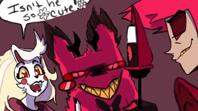 🌈🦌 New Charlastor Dub! "A New Challenger Approaches" by Gallapple on Tumblr. Featuring a chaotic gremlin feline? A-meow-zing! #charlastor #radiobelle #hazbinhotel #CursedCatAlastor 🔗YT Link &amp; Credits in comments 💚