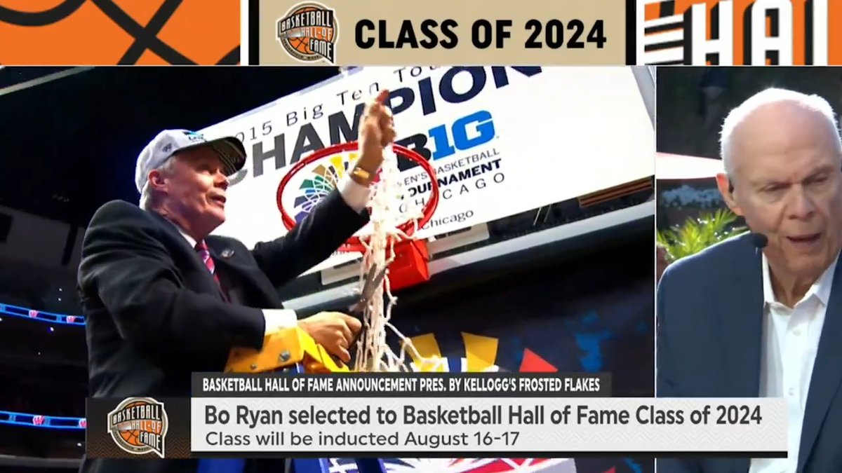 "I was very emotional because of what it means to everybody that I've been associated with that has helped along the way" Bo Ryan reacts to being selected to the Naismith Memorial Basketball Hall of Fame Class of 2024