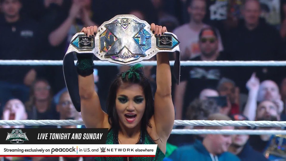 She's done it! roxanne takes her place atop the #WWENXT Women's Division once again! #StandAndDeliver