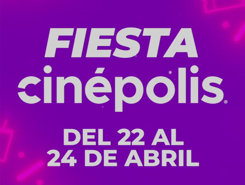 Ve agendando del 22 al 24 de abril porque tú, yo, tus amigos y toda tu familia tenemos la #FiestaCinépolis. 🍿😎¡Yo pongo las promos y tú la actitud!