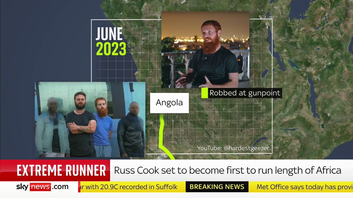 'It's been an epic test of endurance and adventure' Sky's Rob Harris is live from Tunisia where tomorrow Russ Cook hopes to become the first person ever to run the length of Africa, overcoming all the odds More ➡️ 📺 Sky 501 and YouTube