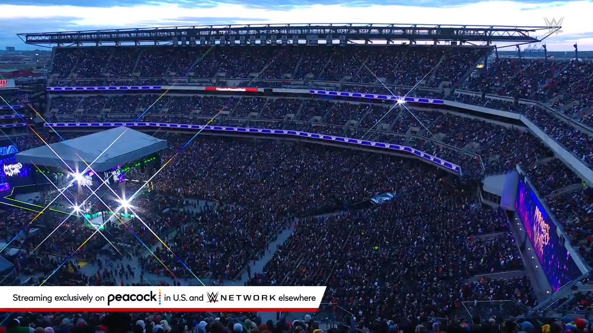 MAMI has arrived at #WrestleMania XL as Motionless In White plays Women's World Champion RheaRipley_WWE to the ring in Philadelphia!