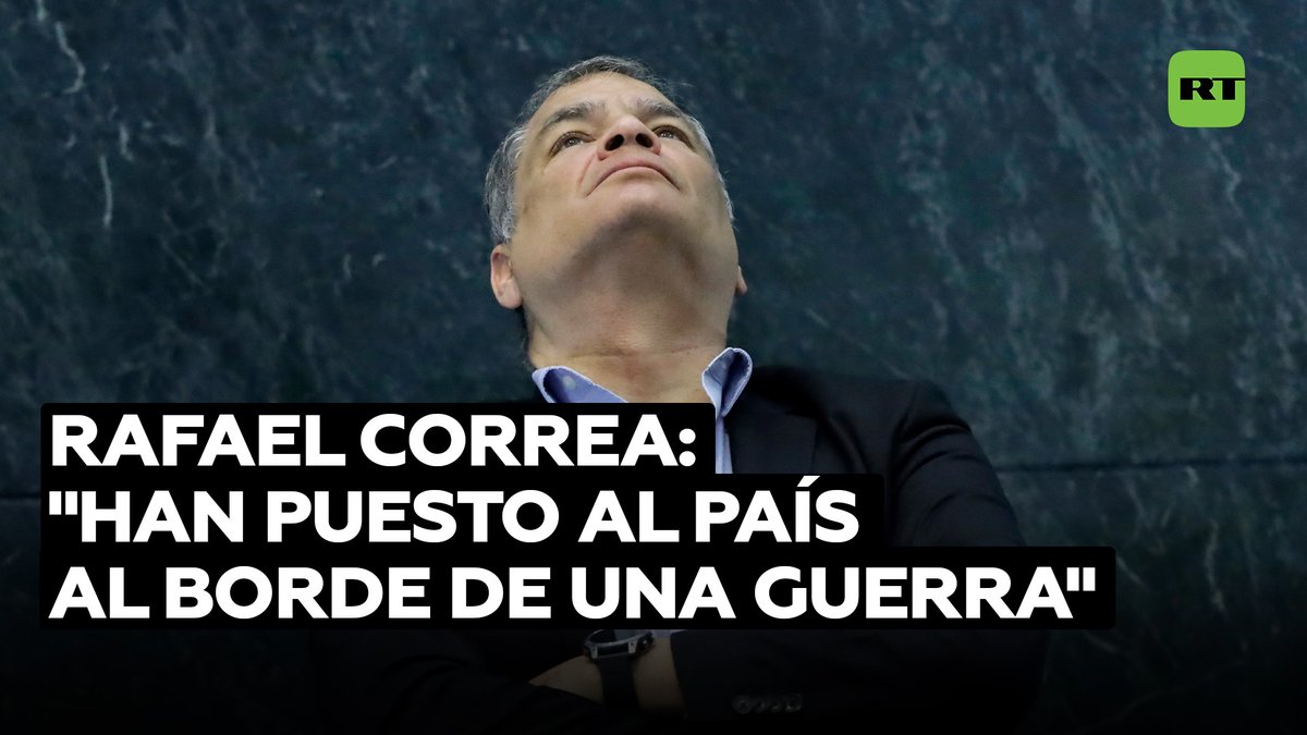 🇪🇨🇲🇽 | TENSIÓN ECUADOR-MÉXICO: El ex presidente ecuatoriano Rafael Correa declaró que "es imposible entender" el suceso, haciendo hincapié en que no se ha visto "algo así nunca en la historia latinoamericana, ni mundial"