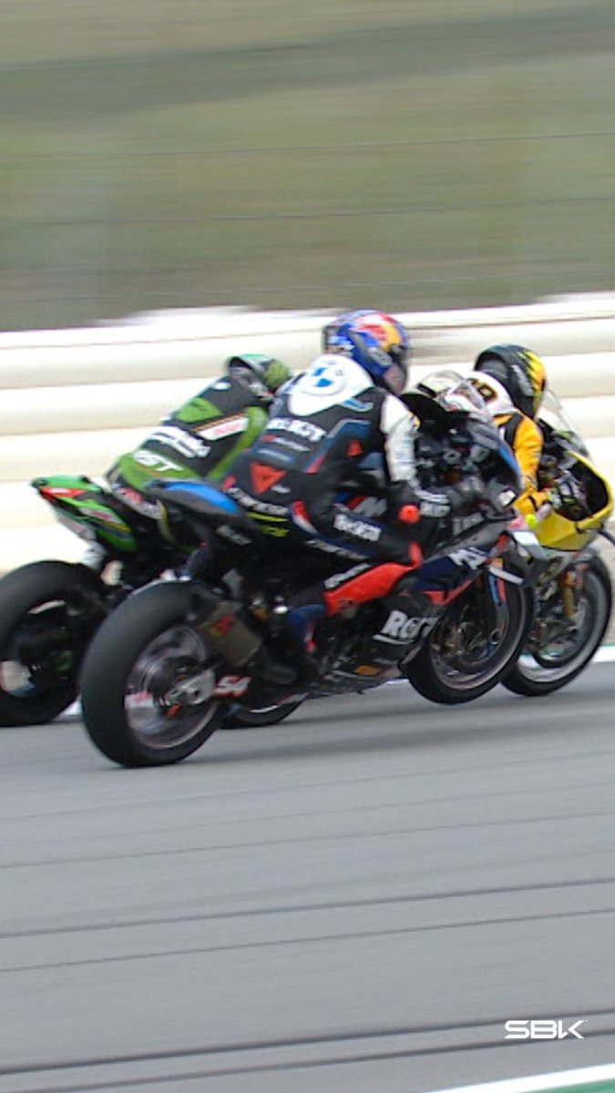 No one saw that coming 😨 In what was a hectic battle for the lead between Andrea Iannone and Alex Lowes, 7oprak rocketed to the top with an OUTSTANDING move at Turn 9 👏 #CatalanWorldSBK 🏁