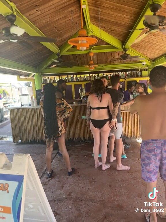OP: “They did not want to tip and wanted a discount on 9 shots then started being belligerently drunk about the bartender then proceeded to us in the line who defended the worker”