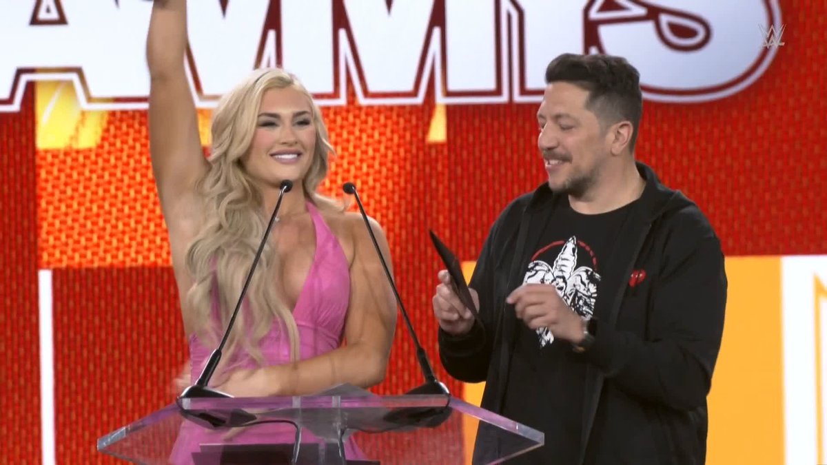 AND THE SLAMMY FOR #WWENXT SUPERSTAR OF THE YEAR GOES TO... 🏆 Tiffany Stratton! It is DEFINITELY TIFFY TIME!!! ✨