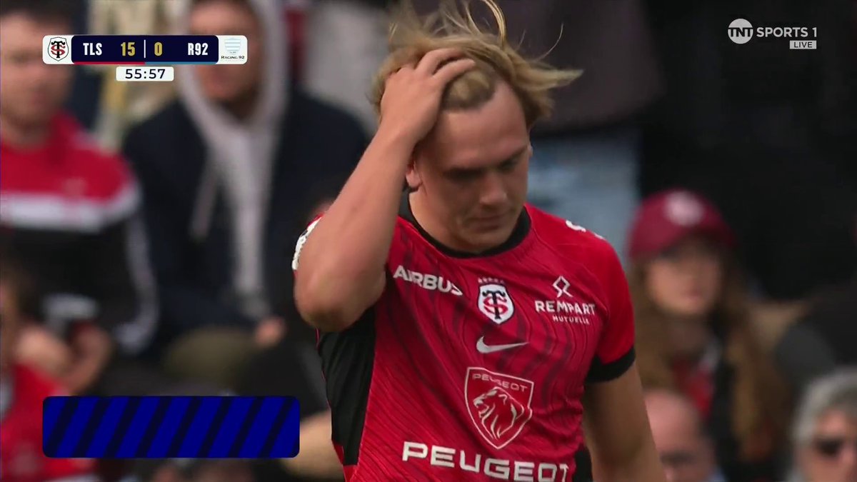 RAW POWER 💥 Paul Costes stampedes through the defence securing another try for Stade Toulousain 👀🏉 #STvR92 | #InvestecChampionsCup