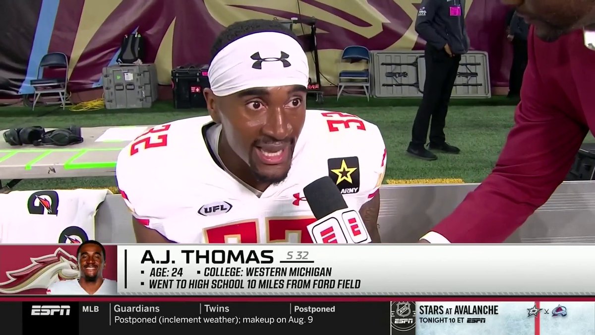 "Just trying to make the most of the opportunity. That's all I gotta say." Harry Douglas spoke with AJ Thomas after his big INT ⬇️