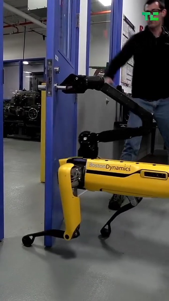 Watch Boston Dynamics' Spot showcase its ability to adjust to disturbances as it opens a door 🤖