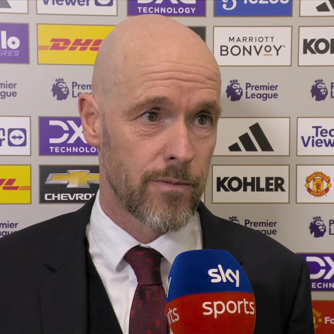 🗣 "It's still possible." Manchester United manager Erik ten Hag believes his side can still finish in the Champions League spots this season 🔴🙏