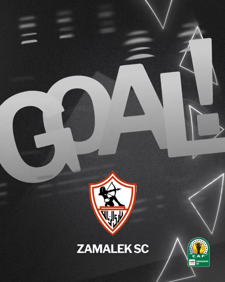 أحمد حمدي يسجل هدف التعادل للزمالك بعد مجهود فردي رائع! ⚽ #TotalEnergiesCAFCC | #ZSCMFC