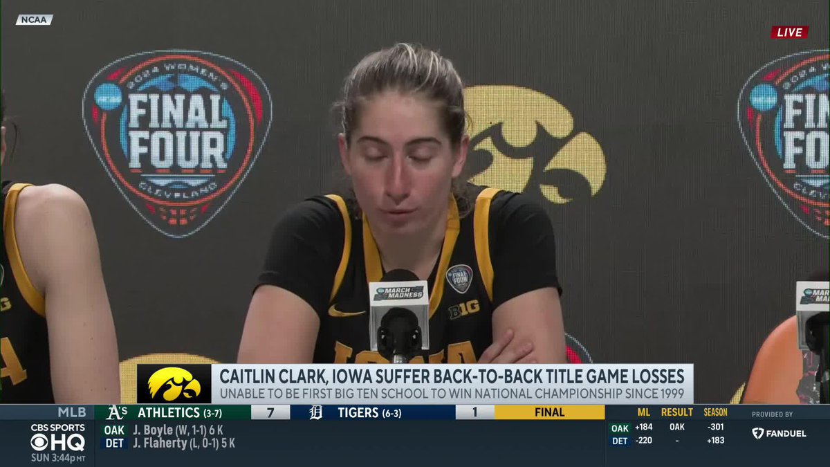 "I just hope we've brought a lot of people joy and we've brought a lot of people together." Kate Martin on the legacy of this Iowa team 💛