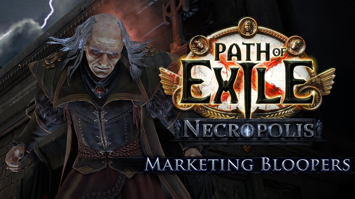 We had a lot of fun putting together the marketing material for Path of Exile: Necropolis, but things don't always work out perfectly in the first take. Check out some of the bloopers in the video below or in today's news post!