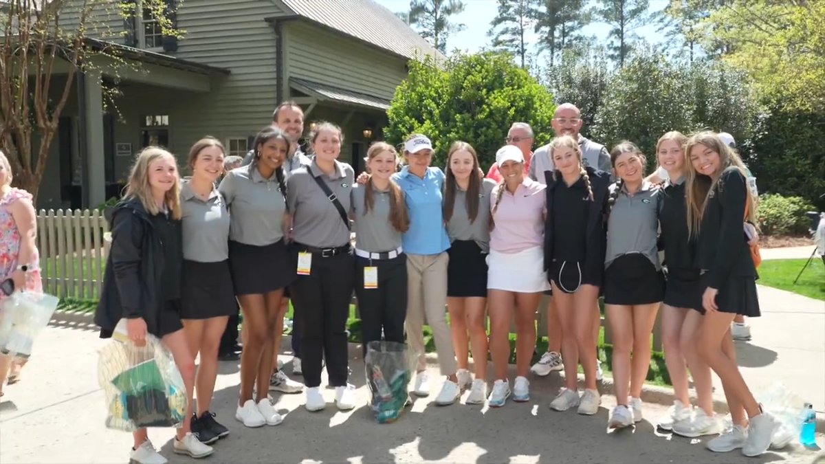 Inspiring the next generation. The Greenbrier High School state champions spent the week watching their heroes, the competitors of Augusta National Women's Amateur, at Augusta National and their home course of Champions Retreat.