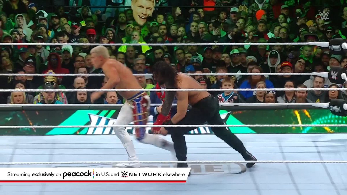 THAT'S CODY'S MOVE! #RomanReigns just used the Cross Rhodes at #WrestleMania!!!
