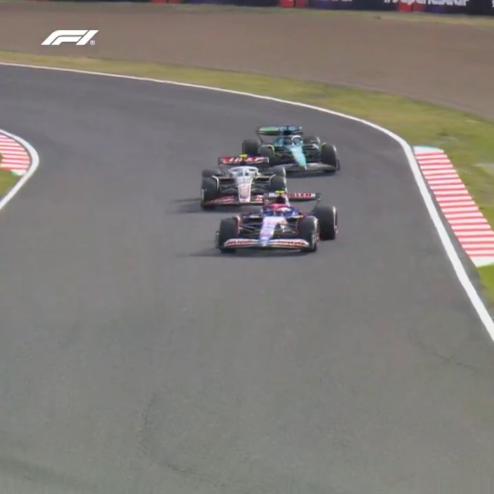 Yuki was making MOVES on Sunday 😤 #F1 #JapaneseGP 角田裕毅/Yuki Tsunoda Visa Cash App Racing Bulls F1 Team